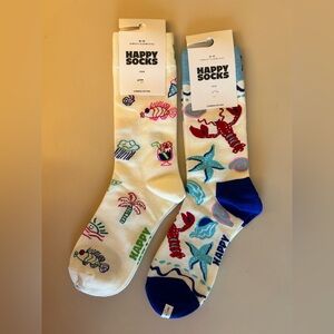 Happy Socks Sumer Beach Theme 2 Pack